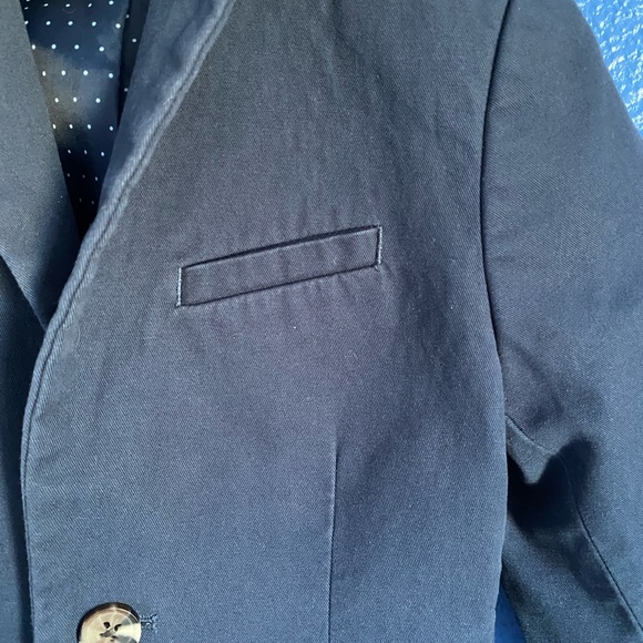 H&M Toodler Boys Casual Cotton Blazer. Button Up W/Polka Dot Lining. Navy 3-4YRS - Picture 6 of 12